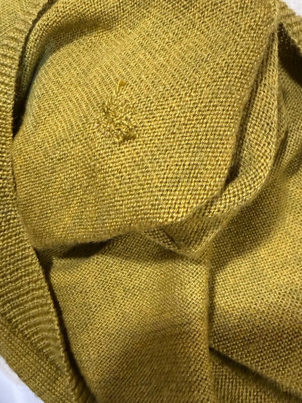 Eileen Fisher Olive Crewneck Relaxed Sweater Drape Drop Shoulder Classic Style - Picture 10 of 10